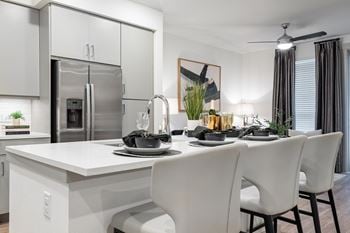 Studio, one, and two bedroom residences and townhomes
